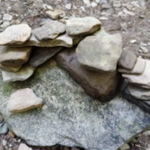 Path of Balance – Stacked Stones Digital Art